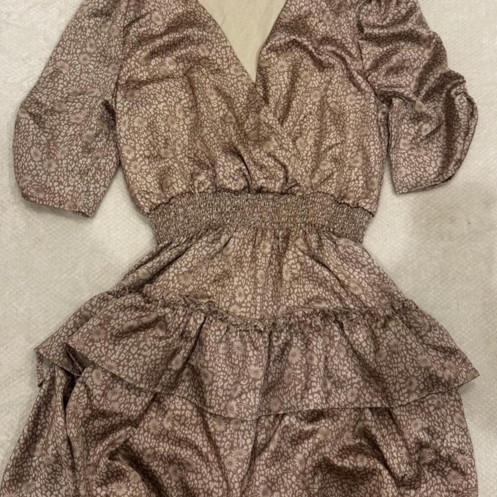 Peach love california satin floral